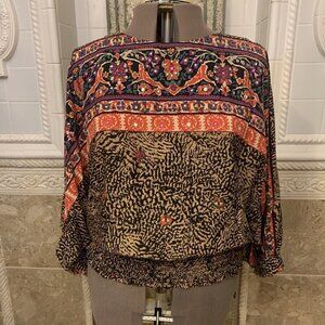 Andre’e Gaye. VTg. The Shirt Off My Back. Sz 13/14. Batwing Blouson Blouse. B75